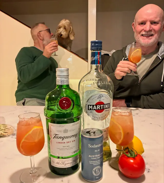 Visiting some mates in Melbourne, Australia - enjoying a cocktail before feasting on a homemade three dish Indian feast 

Cumin Tomato G & T
.75 oz (22.5 ml) gin
.5 oz (15 ml) blanc vermouth
.25 oz (7.5 ml) lemon juice 
1 oz (30 ml) Tomato Water 
1.5 oz (45 ml) tonic 

Tomato Water
4 ripe tomatoes
.75 oz (22.5 ml) lemon or lime juice 
1/2 tsp ground ginger
1/4 tsp black pepper
1/2 tsp sumac
1/4 tsp ground cumin
1/4 tsp ground coriander 
Blend
Strain through cheese cloth (very slow drips)
Store in airtight container in refrigerator for up to 3 days